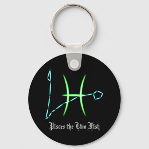 Nyckelkedja för Zodiac Constellation Pisces Nyckelring