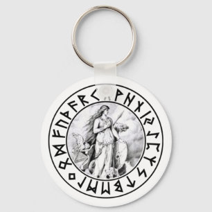 nyckelkedja Freya Rune Shield Nyckelring