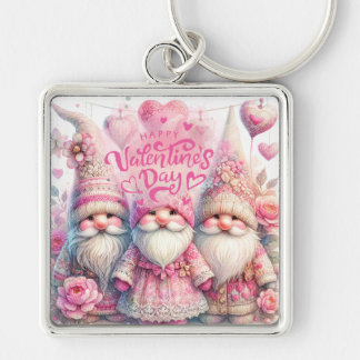 Nyckelkedja Fyrkantig Silverfärgad Nyckelring