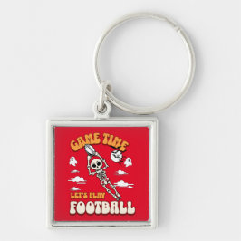 Nyckelkedja Fyrkantig Silverfärgad Nyckelring