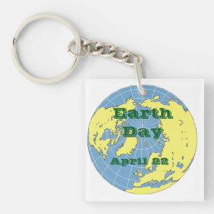 Nyckelkedja - Globe till Firande Earth Day