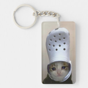 Nyckelkedja Gråter Kat Croc Hat Memid
