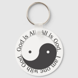 Nyckelkedja - Gud är all Yin-yang Nyckelring
