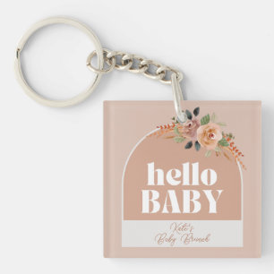 Nyckelkedja, Hej Baby, Modern Baby Shower Keepsak