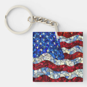 Nyckelkedja i amerikanska Flagga