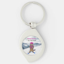 Nyckelkedja i metall, Ski-katt i Pow