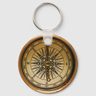 Nyckelkedja i Steampunk Faux-kompass Nyckelring