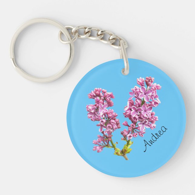 Nyckelkedja - Lilac-blommar (Framsidan)