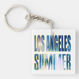 Nyckelkedja "Los Angeles Summer Brev Blue"