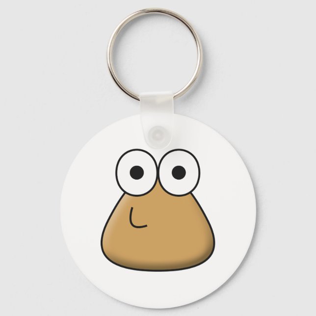 Nyckelkedja - Lycklig Baby Pou Nyckelring (Framsida)