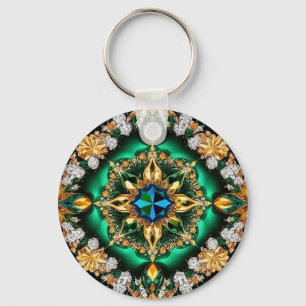 Nyckelkedja med brasiliansk Färg-design Nyckelring
