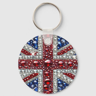 Nyckelkedja med brittisk Färg-design Nyckelring
