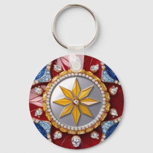 Nyckelkedja med colombiansk Färg-design Nyckelring