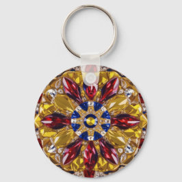 Nyckelkedja med Colombias Färg Design Nyckelring