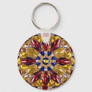 Nyckelkedja med Colombias Färg Design Nyckelring