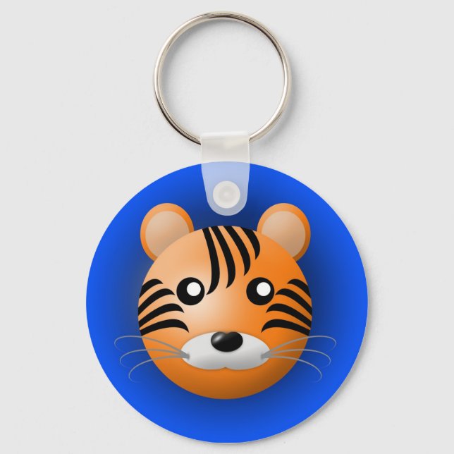 nyckelkedja med djur: tiger nyckelring (Framsida)