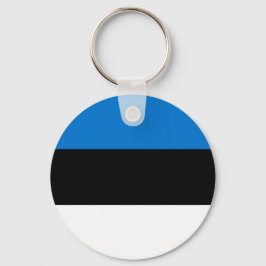 Nyckelkedja med Estland som Flagga Nyckelring