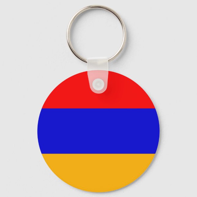Nyckelkedja med Flagga Armenien Nyckelring (Framsida)