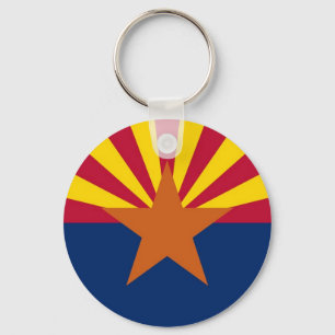 Nyckelkedja med Flagga av Arizona-tillstånd Nyckelring