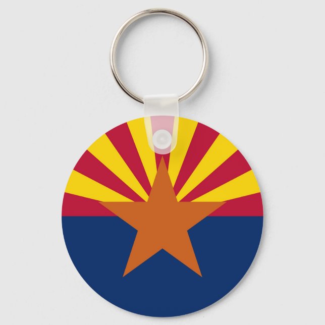 Nyckelkedja med Flagga av Arizona-tillstånd Nyckelring (Framsida)