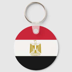 Nyckelkedja med Flagga av Egypten Nyckelring