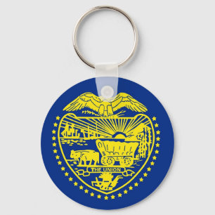 Nyckelkedja med Flagga av Oregon-tillstånd Nyckelring