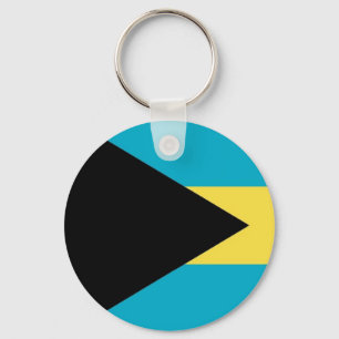Nyckelkedja med Flagga Bahamas Nyckelring