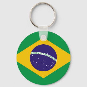 Nyckelkedja med Flagga från Brasilien Nyckelring