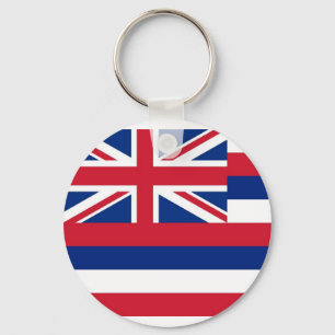 Nyckelkedja med Flagga från delstaten Hawaii Nyckelring