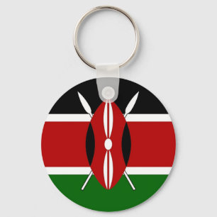 Nyckelkedja med Flagga från Kenya Nyckelring
