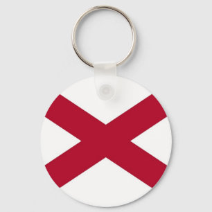 Nyckelkedja med Flagga i Alabama-staten Nyckelring