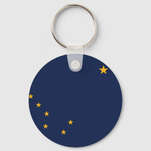Nyckelkedja med Flagga i Alaska-staten Nyckelring