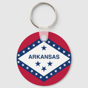 Nyckelkedja med Flagga i Arkansas-staten Nyckelring