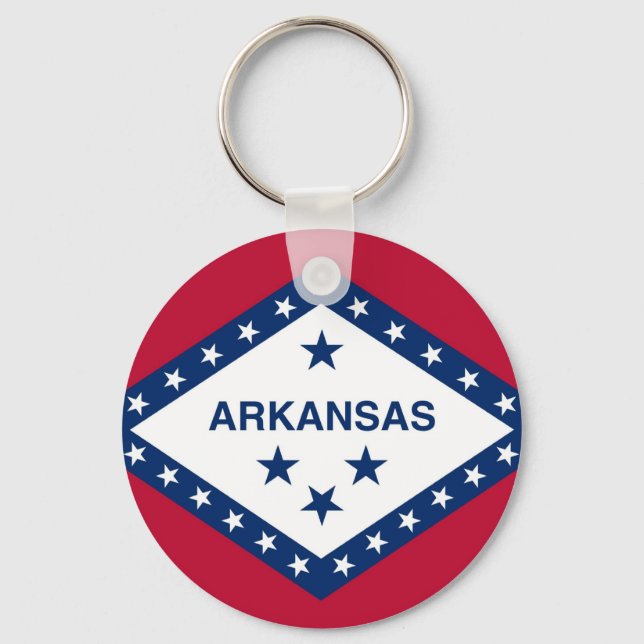 Nyckelkedja med Flagga i Arkansas-staten Nyckelring (Framsida)