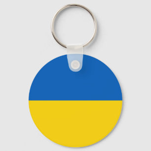Nyckelkedja med Flagga i Ukraina Nyckelring
