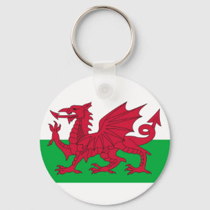 Nyckelkedja med Flagga i Wales, Förenade kungarike Nyckelring