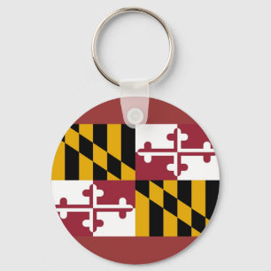 Nyckelkedja med Flagga Maryland State Nyckelring