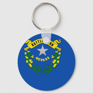 Nyckelkedja med Flagga Neavada-staten Nyckelring