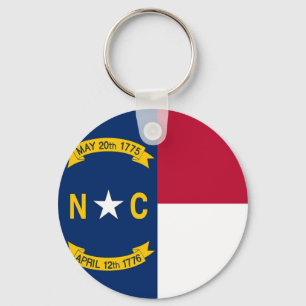 Nyckelkedja med Flagga North Carolina State Nyckelring