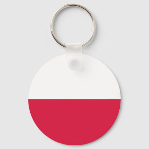 Nyckelkedja med Flagga Polen Nyckelring