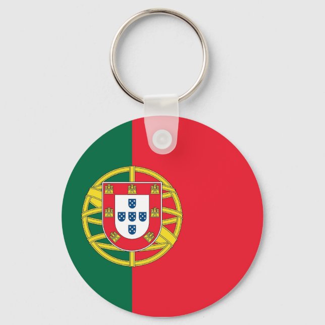 Nyckelkedja med Flagga Portugal Nyckelring (Framsida)