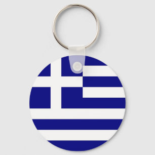 Nyckelkedja med Greklands Flagga Nyckelring