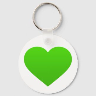 nyckelkedja med grönt hjärta nyckelring