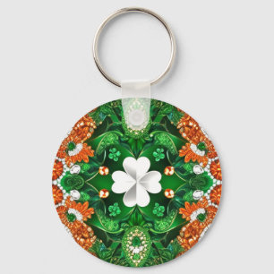 Nyckelkedja med Irlands Färg Design Nyckelring