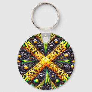 Nyckelkedja med Jamaican Färg Design Nyckelring
