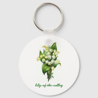Nyckelkedja med Lily-of-the-Valley Design Nyckelring