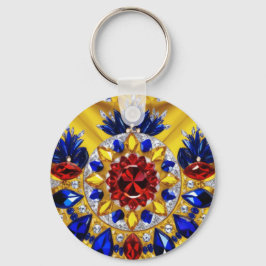 Nyckelkedja med rumänsk Färg-design Nyckelring