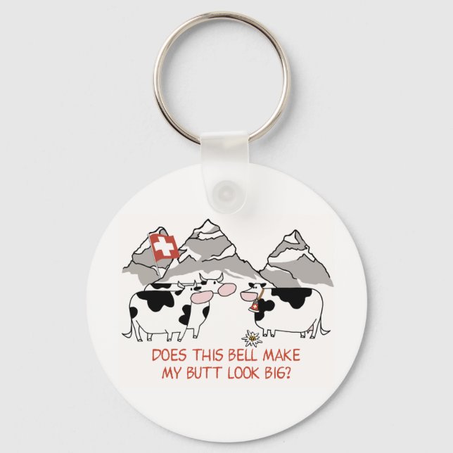 Nyckelkedja med stor knapp nyckelring (Framsida)