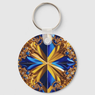 Nyckelkedja med Sverige Färg Design Nyckelring