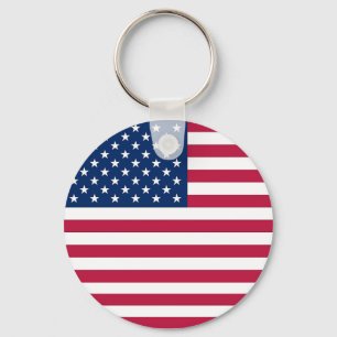 Nyckelkedja med USA:s Flagga Nyckelring